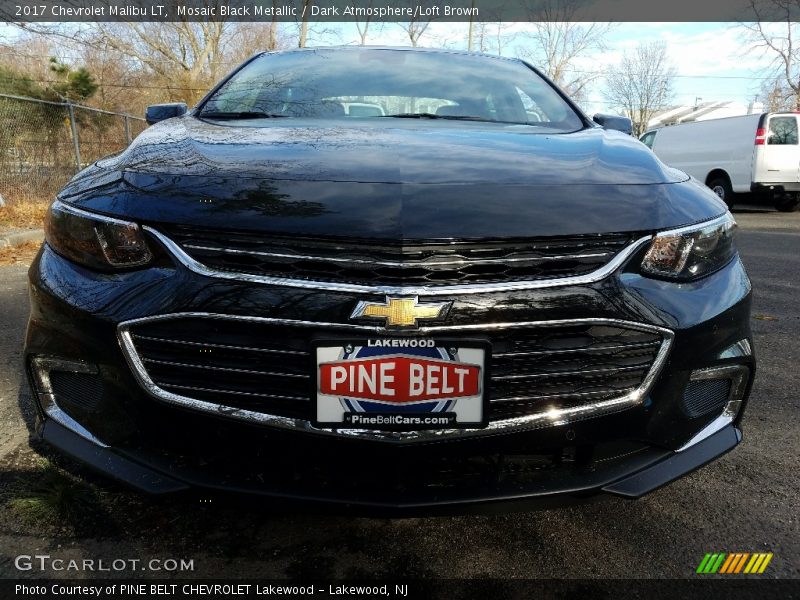 Mosaic Black Metallic / Dark Atmosphere/Loft Brown 2017 Chevrolet Malibu LT