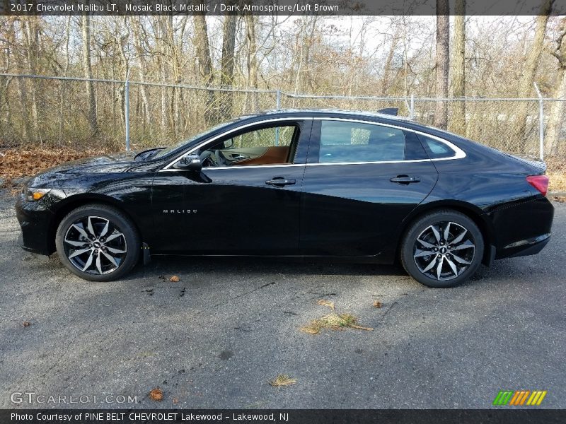 Mosaic Black Metallic / Dark Atmosphere/Loft Brown 2017 Chevrolet Malibu LT