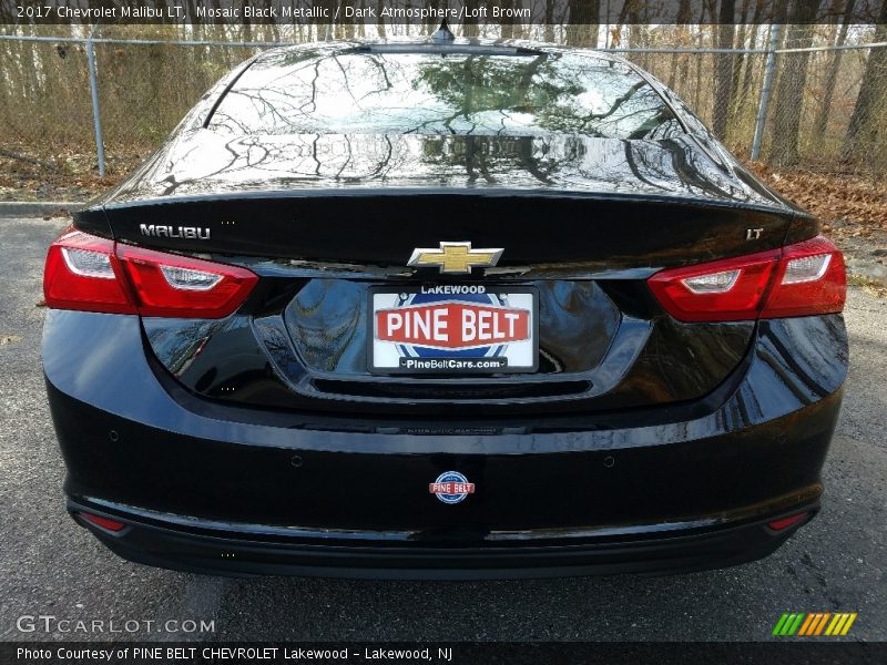 Mosaic Black Metallic / Dark Atmosphere/Loft Brown 2017 Chevrolet Malibu LT