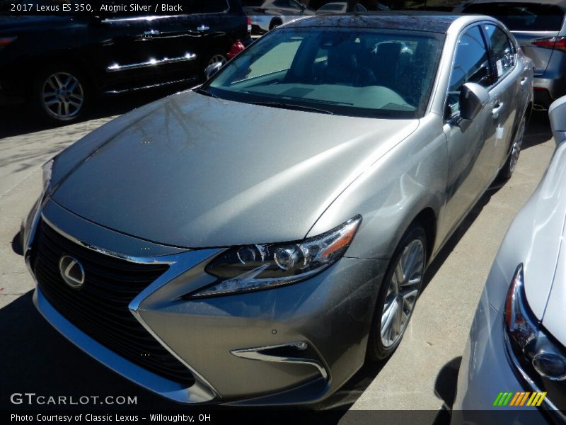 Atomic Silver / Black 2017 Lexus ES 350