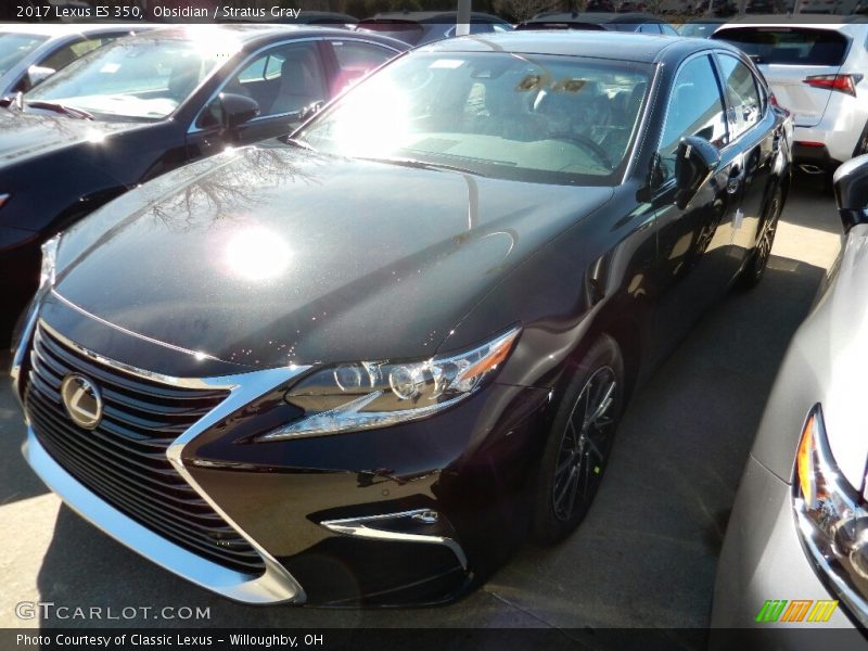 Obsidian / Stratus Gray 2017 Lexus ES 350