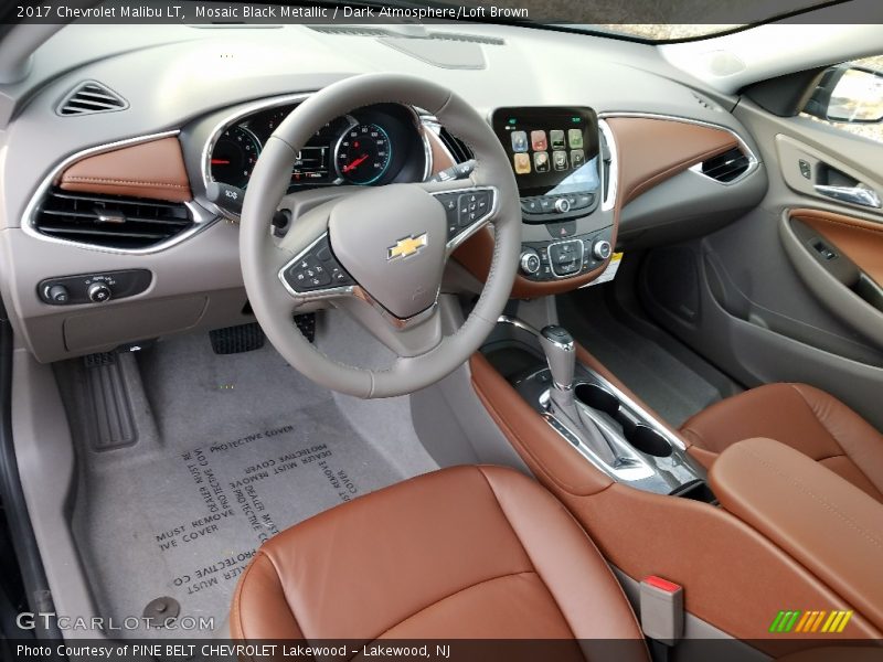 Mosaic Black Metallic / Dark Atmosphere/Loft Brown 2017 Chevrolet Malibu LT