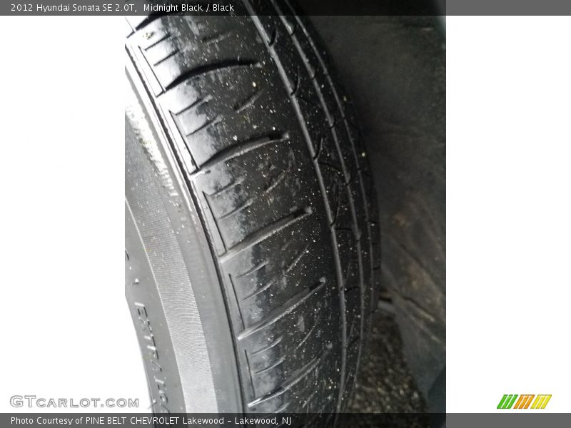 Midnight Black / Black 2012 Hyundai Sonata SE 2.0T
