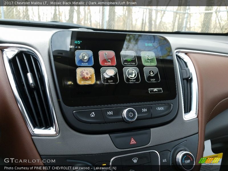 Mosaic Black Metallic / Dark Atmosphere/Loft Brown 2017 Chevrolet Malibu LT