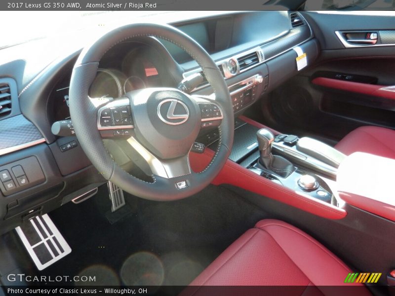 Atomic Silver / Rioja Red 2017 Lexus GS 350 AWD