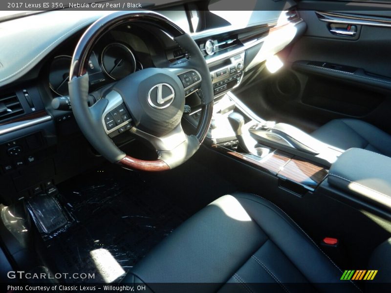 Nebula Gray Pearl / Black 2017 Lexus ES 350