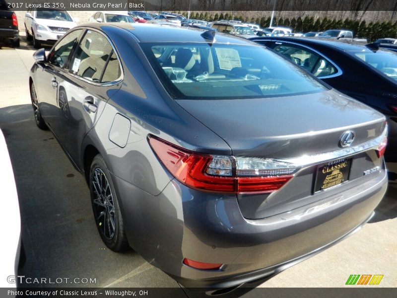 Nebula Gray Pearl / Black 2017 Lexus ES 350