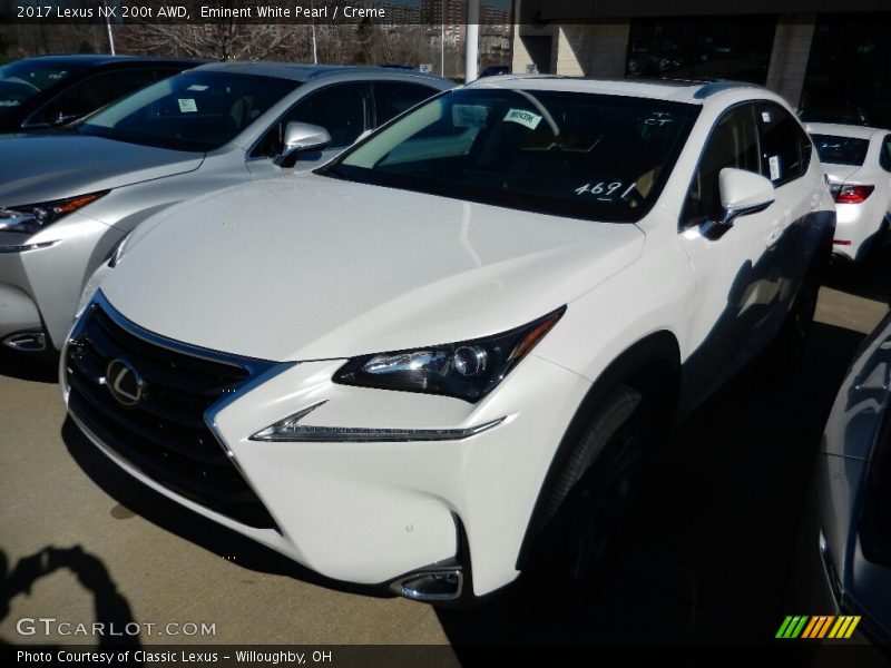 Eminent White Pearl / Creme 2017 Lexus NX 200t AWD