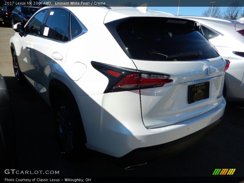 Eminent White Pearl / Creme 2017 Lexus NX 200t AWD