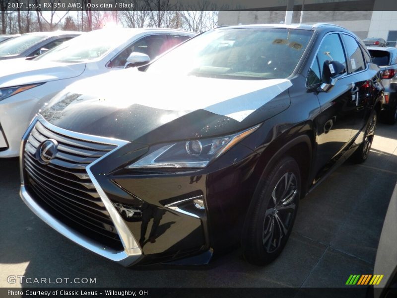 Obsidian / Black 2017 Lexus RX 350 AWD