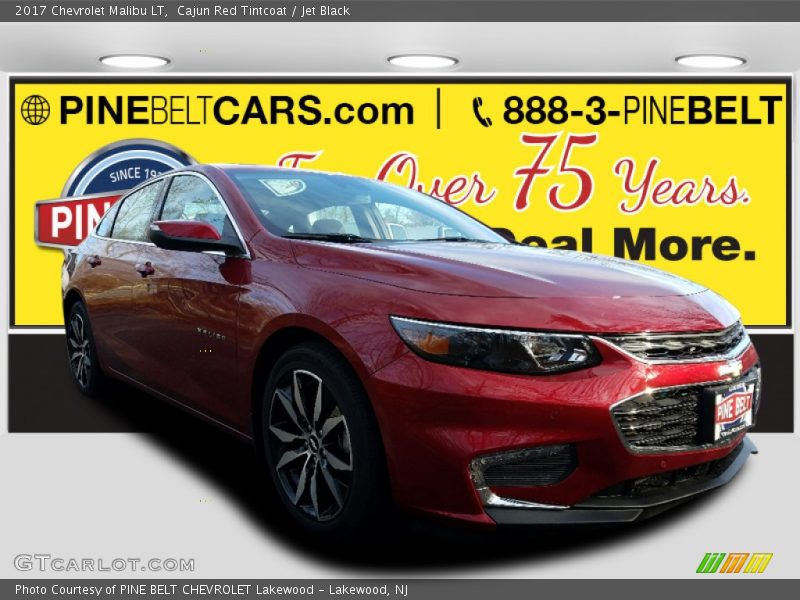 Cajun Red Tintcoat / Jet Black 2017 Chevrolet Malibu LT