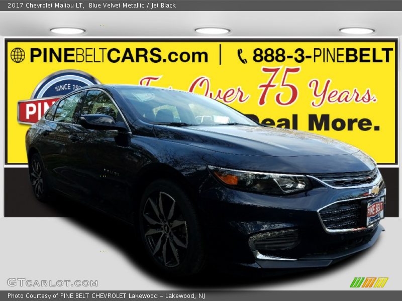 Blue Velvet Metallic / Jet Black 2017 Chevrolet Malibu LT