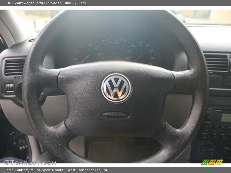 Black / Black 2003 Volkswagen Jetta GLS Sedan