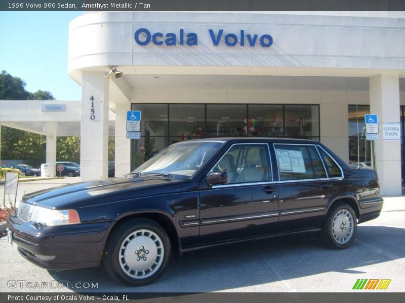 Amethyst Metallic / Tan 1996 Volvo 960 Sedan