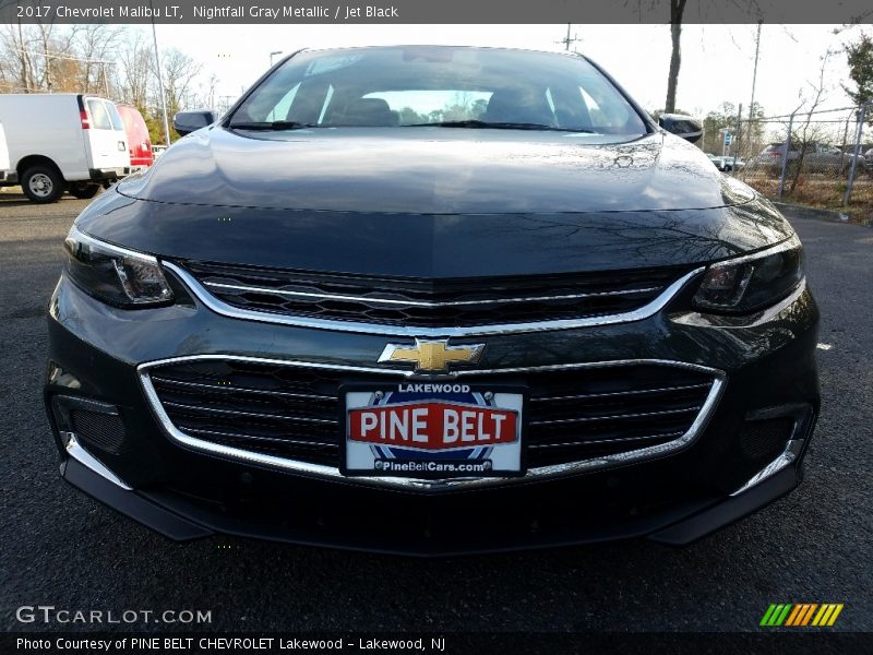 Nightfall Gray Metallic / Jet Black 2017 Chevrolet Malibu LT