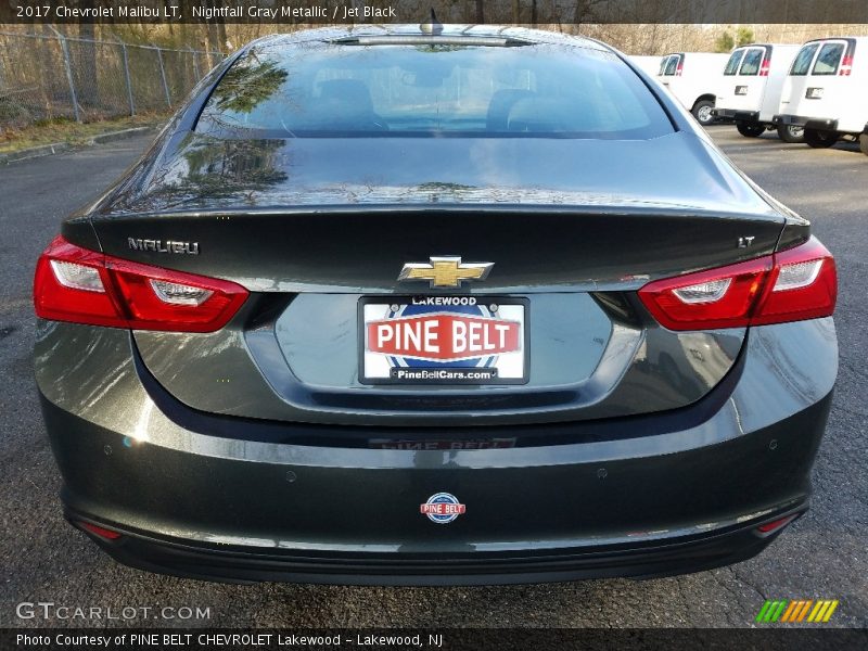 Nightfall Gray Metallic / Jet Black 2017 Chevrolet Malibu LT