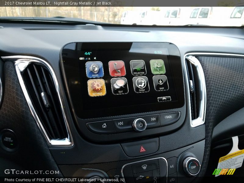 Nightfall Gray Metallic / Jet Black 2017 Chevrolet Malibu LT
