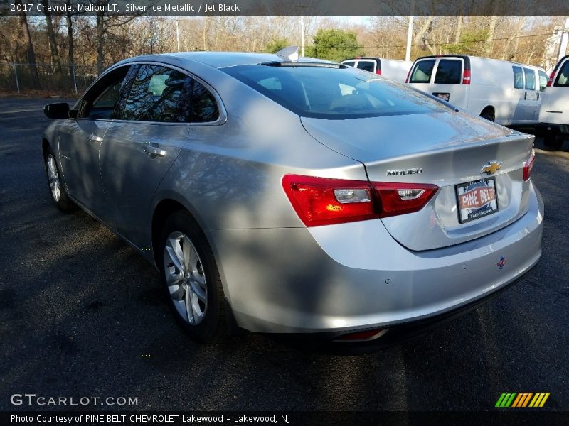 Silver Ice Metallic / Jet Black 2017 Chevrolet Malibu LT