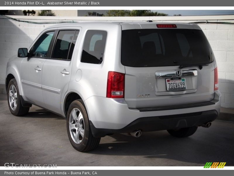 Alabaster Silver Metallic / Black 2014 Honda Pilot EX-L