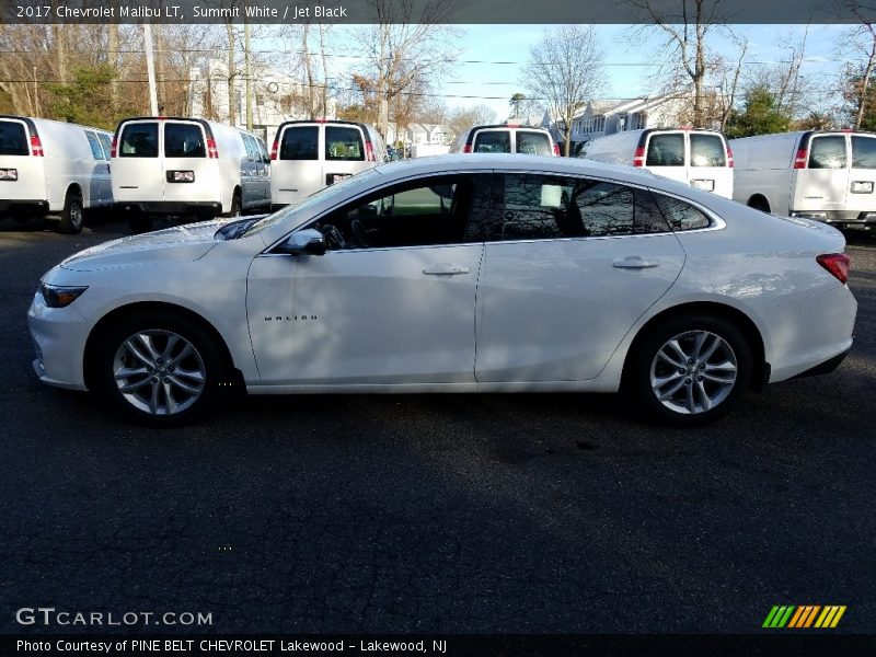 Summit White / Jet Black 2017 Chevrolet Malibu LT