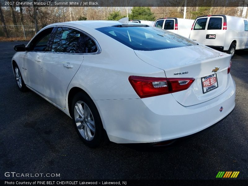 Summit White / Jet Black 2017 Chevrolet Malibu LT