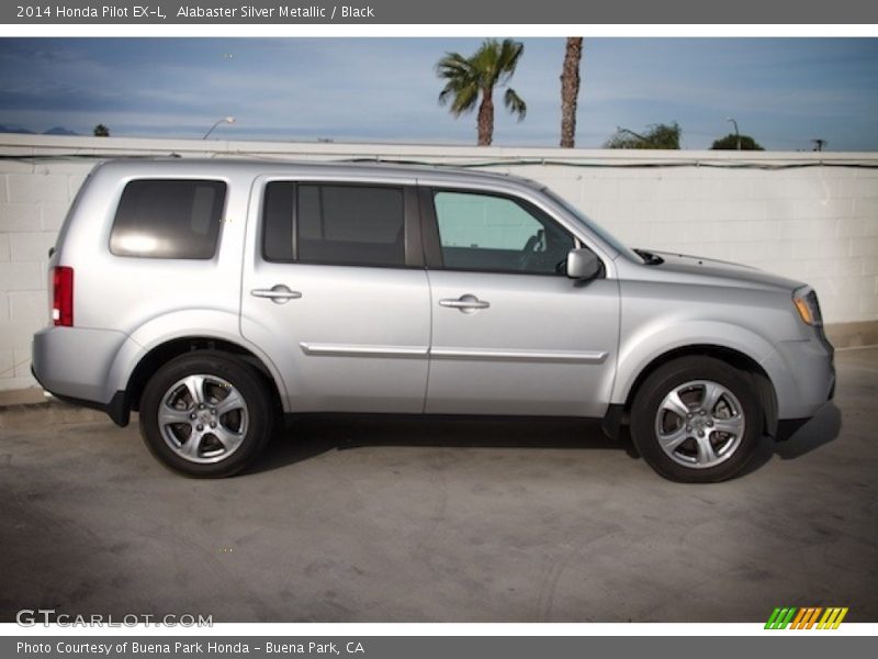 Alabaster Silver Metallic / Black 2014 Honda Pilot EX-L