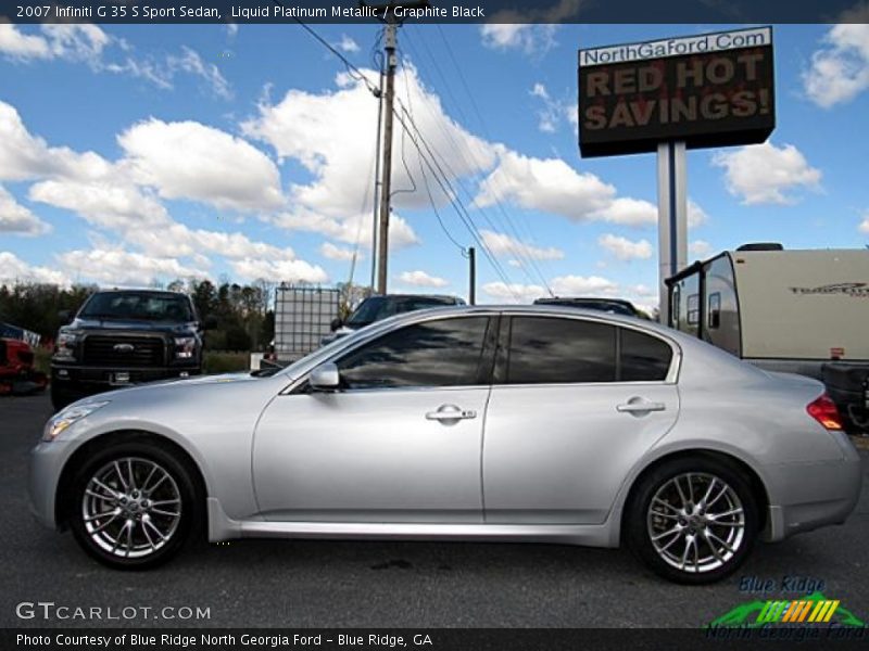 Liquid Platinum Metallic / Graphite Black 2007 Infiniti G 35 S Sport Sedan