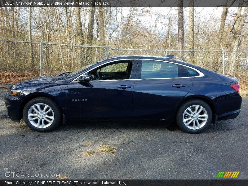 Blue Velvet Metallic / Jet Black 2017 Chevrolet Malibu LT