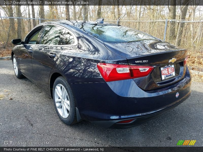 Blue Velvet Metallic / Jet Black 2017 Chevrolet Malibu LT