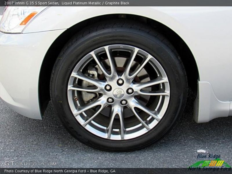 Liquid Platinum Metallic / Graphite Black 2007 Infiniti G 35 S Sport Sedan