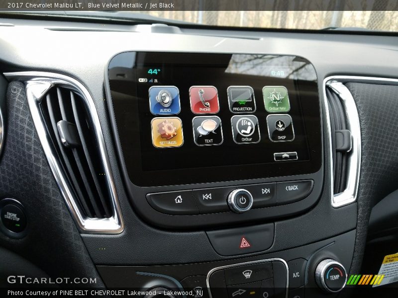 Blue Velvet Metallic / Jet Black 2017 Chevrolet Malibu LT