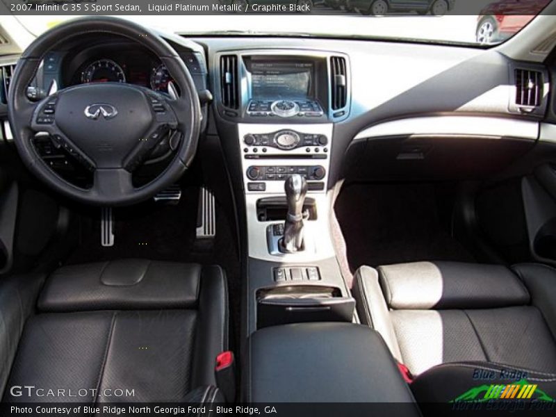 Liquid Platinum Metallic / Graphite Black 2007 Infiniti G 35 S Sport Sedan