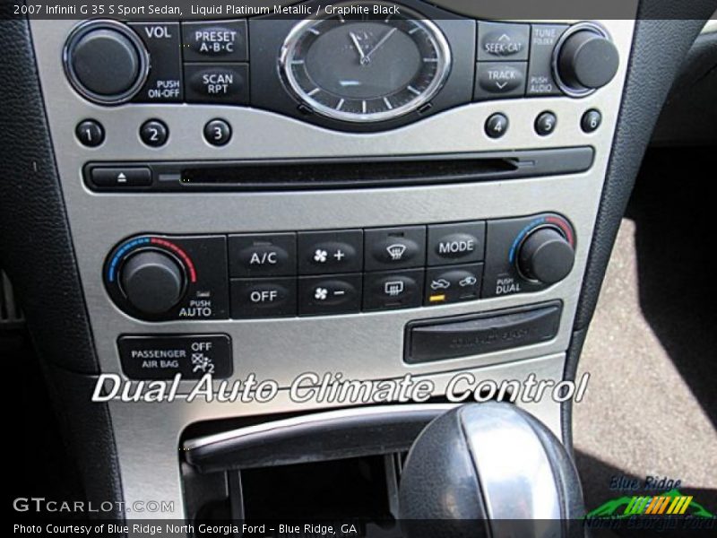 Liquid Platinum Metallic / Graphite Black 2007 Infiniti G 35 S Sport Sedan