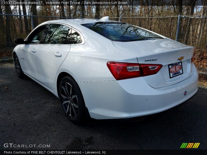 Iridescent Pearl Tricoat / Dark Atmosphere/Loft Brown 2017 Chevrolet Malibu LT