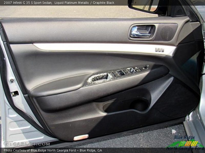 Liquid Platinum Metallic / Graphite Black 2007 Infiniti G 35 S Sport Sedan