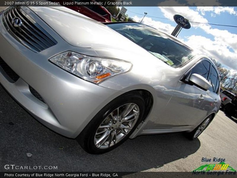 Liquid Platinum Metallic / Graphite Black 2007 Infiniti G 35 S Sport Sedan