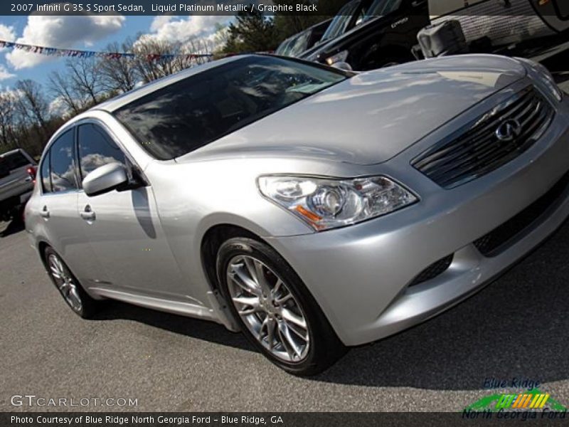 Liquid Platinum Metallic / Graphite Black 2007 Infiniti G 35 S Sport Sedan