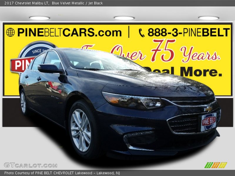 Blue Velvet Metallic / Jet Black 2017 Chevrolet Malibu LT