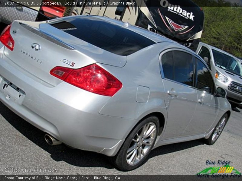 Liquid Platinum Metallic / Graphite Black 2007 Infiniti G 35 S Sport Sedan
