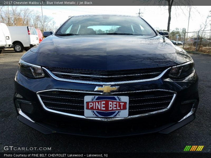 Blue Velvet Metallic / Jet Black 2017 Chevrolet Malibu LT