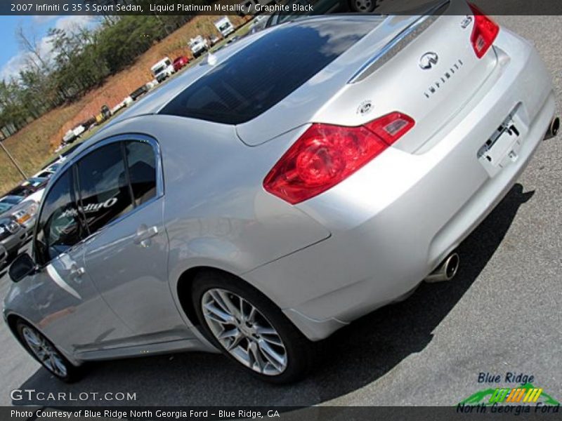 Liquid Platinum Metallic / Graphite Black 2007 Infiniti G 35 S Sport Sedan