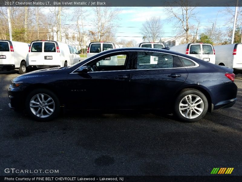 Blue Velvet Metallic / Jet Black 2017 Chevrolet Malibu LT