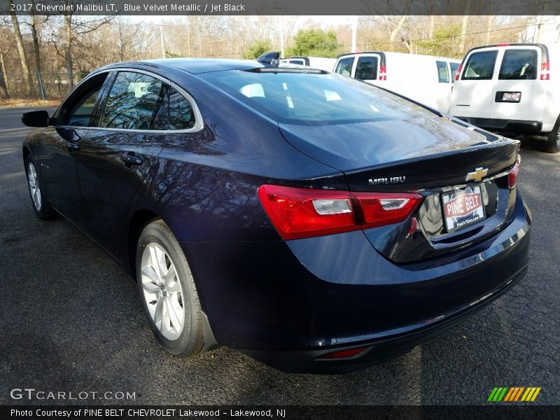 Blue Velvet Metallic / Jet Black 2017 Chevrolet Malibu LT