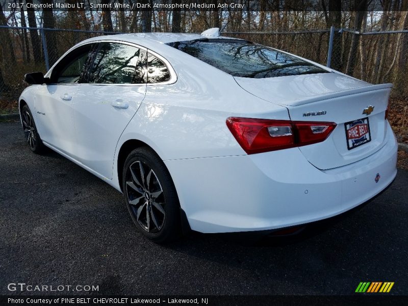 Summit White / Dark Atmosphere/Medium Ash Gray 2017 Chevrolet Malibu LT