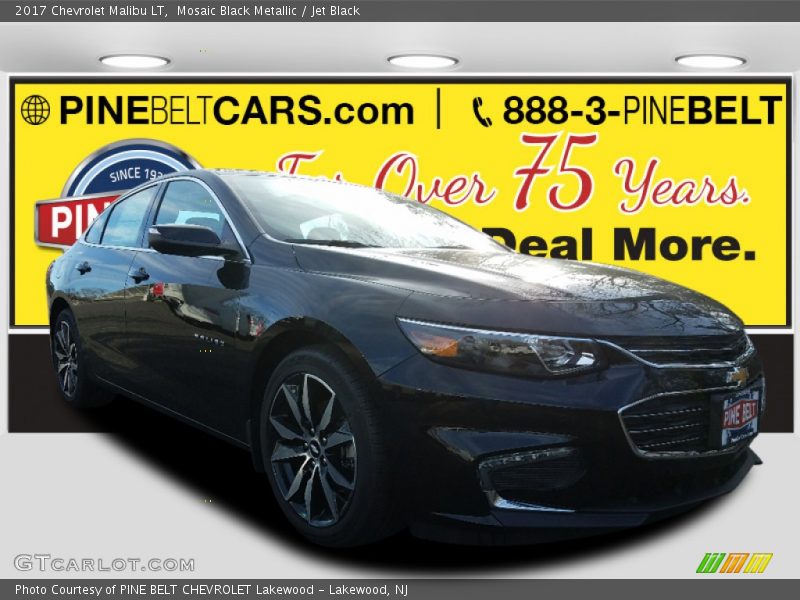 Mosaic Black Metallic / Jet Black 2017 Chevrolet Malibu LT