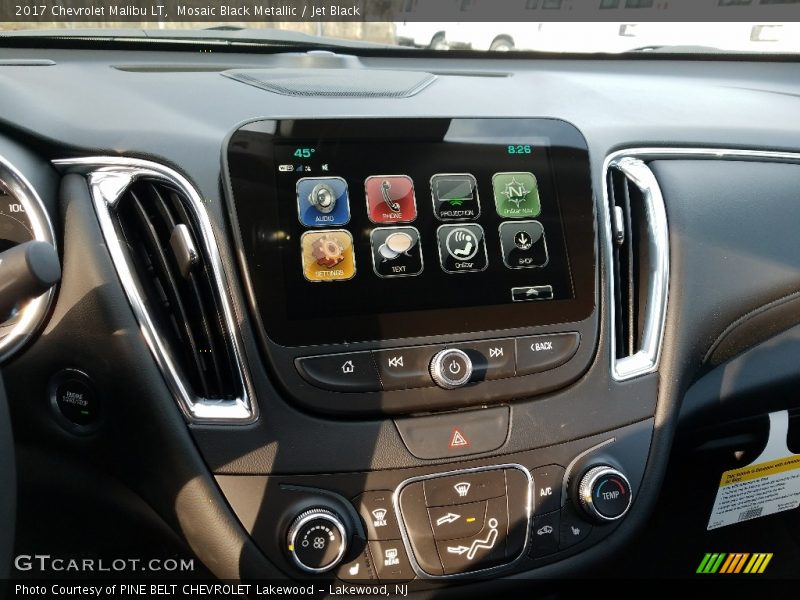 Mosaic Black Metallic / Jet Black 2017 Chevrolet Malibu LT