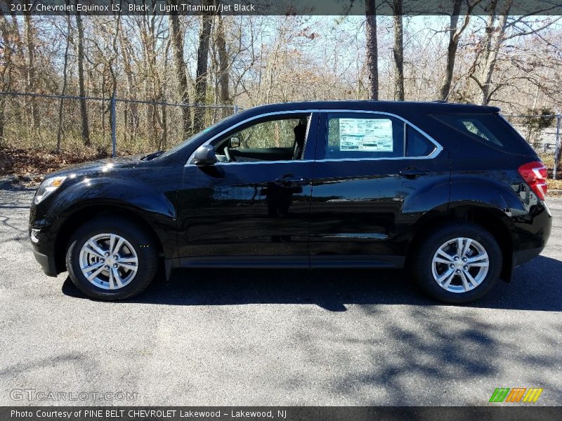 Black / Light Titanium/Jet Black 2017 Chevrolet Equinox LS