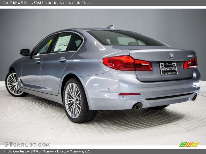 Bluestone Metallic / Black 2017 BMW 5 Series 530i Sedan