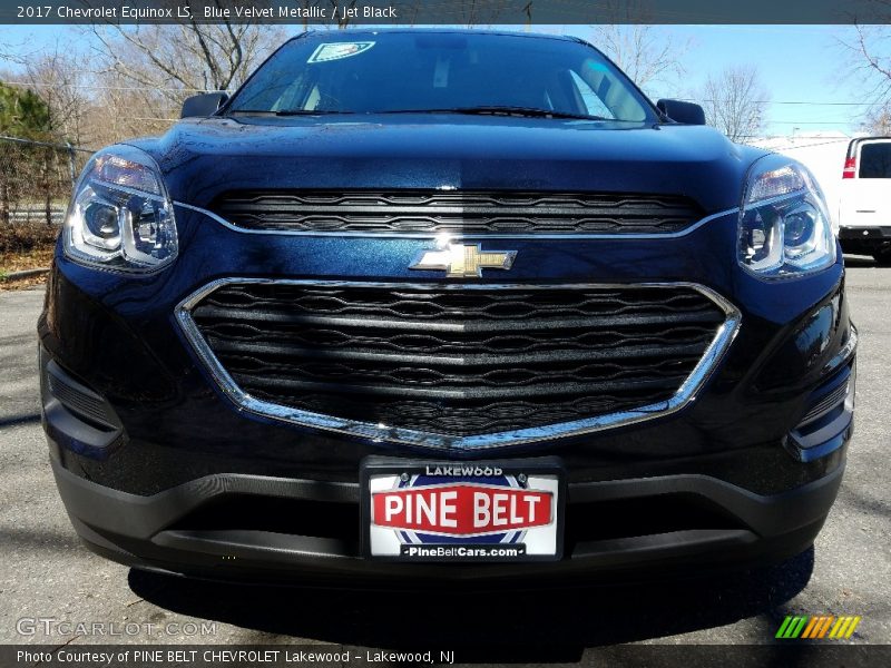 Blue Velvet Metallic / Jet Black 2017 Chevrolet Equinox LS