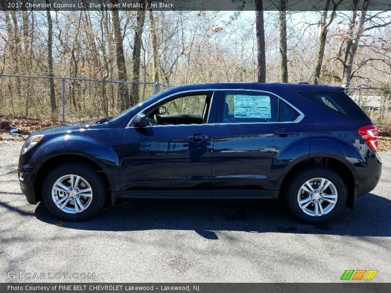 Blue Velvet Metallic / Jet Black 2017 Chevrolet Equinox LS